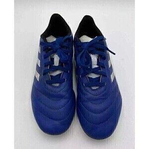 ADIDAS Soccer Cleats GW6162 GOLETTO- Blue White Unisex SIZE 5.5 GOOD CONDITION